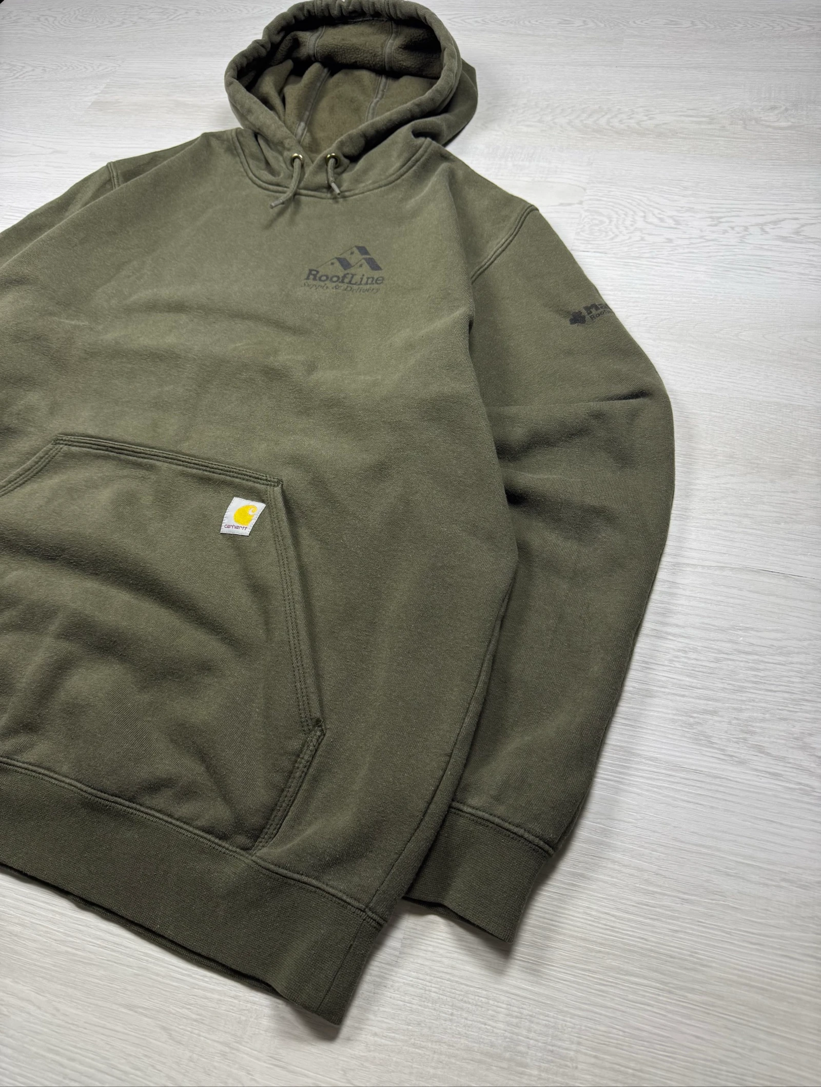 Carhartt K121 Hoodie Moss Green XL Loose Fit Workwear USA – photo 2